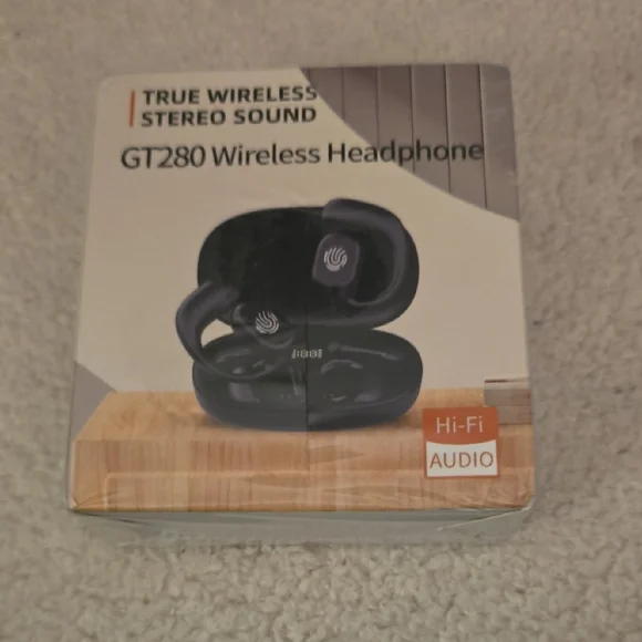 Black Wireless Earbuds with Charging Case