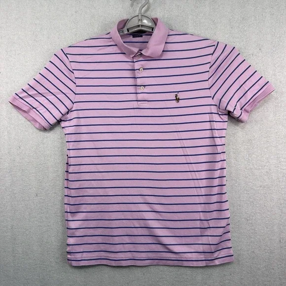 Polo Ralph Lauren Classic Fit Men's Small Polo Pink Blue Flesh Pony