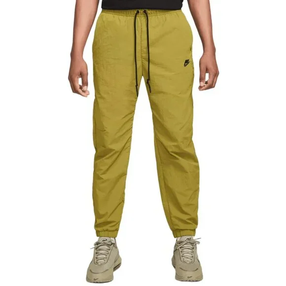 Nike Men's Tech Woven Straight Leg Pants Joggers Pacific Moss Green Size Medium
