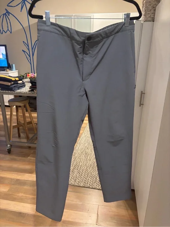 Men's Grey Slim Tech Pants