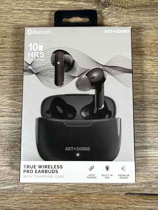 True Wireless Pro Earbuds in Black - Bluetooth
