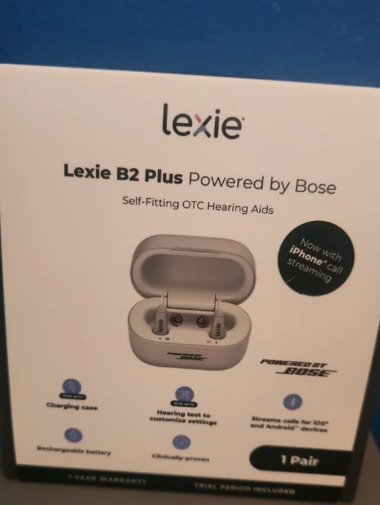 B2 Plus Powered by Bose OTC Hearing Aids - White