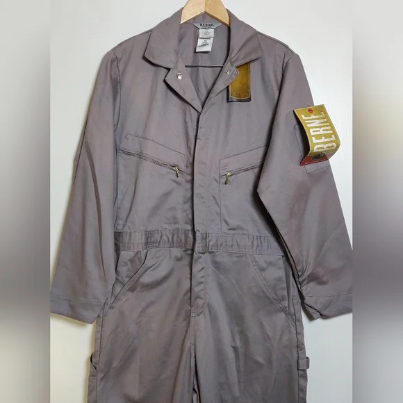 Berne Men's Gray Work Coveralls