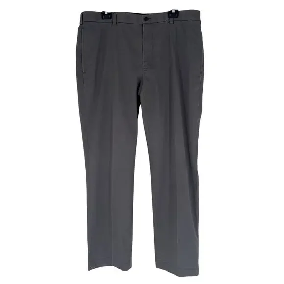 Brooks Brothers Men's Pants Advantage Chino Clark Gray/Taupe 38x31 Slacks Preppy