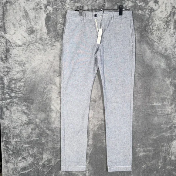 J.Crew Mens 484 Slim Fit Chino Pants Size 28x32‎ Blue Stretch Flat Front