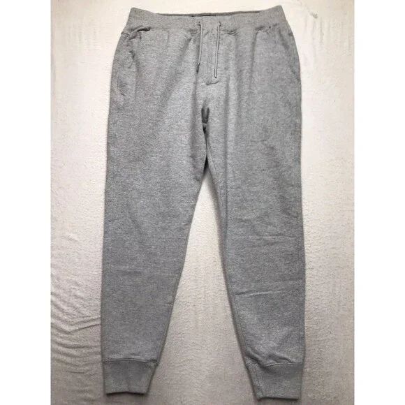 ABERCROMBIE & FITCH Essential Jogger Men XL (36x28) Gray Stretch Drawstring