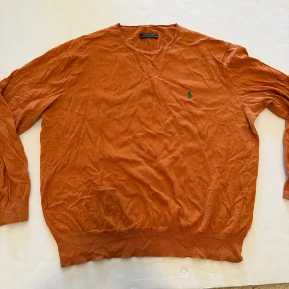 Polo Ralph Lauren Vintage Sweater in Rich Orange