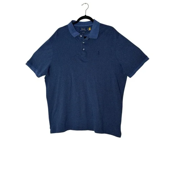 Polo Ralph Lauren Polo Shirt Men's XL Blue Classic Fit‎ Short Sleeve Stretch