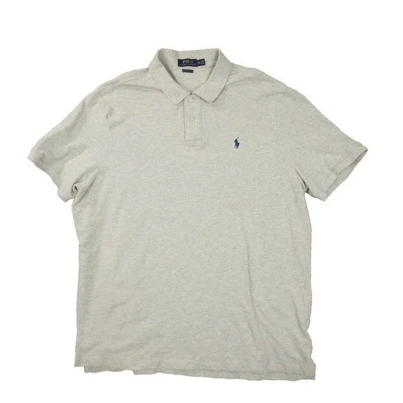 Polo Ralph Lauren Classic Fit Polo Shirt Men's XXL Grey Short Sleeve Preppy