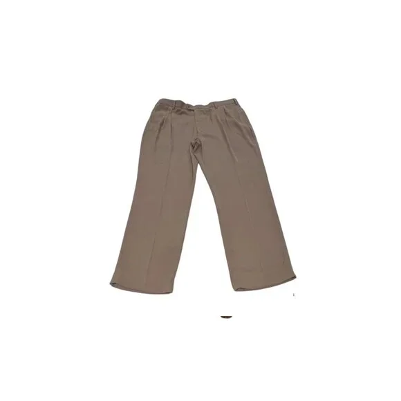 Savane Men’s Dress Pants 42x32 Toast Brown Classic Fit Pleated NWT