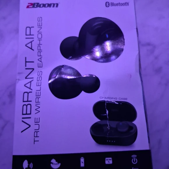 2boom Vibrant Air True Wireless Earphones - Black