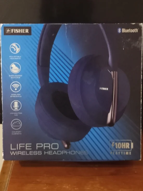 Life Pro Bluetooth Wireless Headphones - Navy Blue