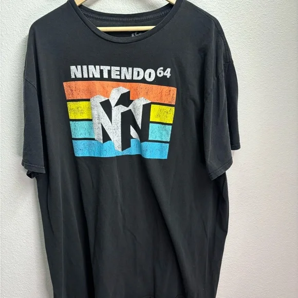 Nintendo 64‎ Black T-Shirt