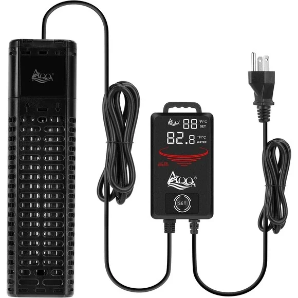 AQQA 1200W Aquarium Heater Submersible 155-265 Gallon Fish Tank Digital Display