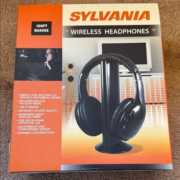 Black Wireless Headsets with Over-Ear Design and Bluetooth Connectivity