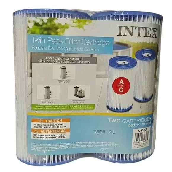 Intex Pool‎ Pump Filter Cartridge 2 Pack Type A or C Filter Cartridge Brand New
