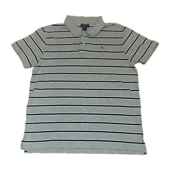 Ralph Lauren Polo Jeans Co Polo Shirt Gray Small Embroidered American Flag XL