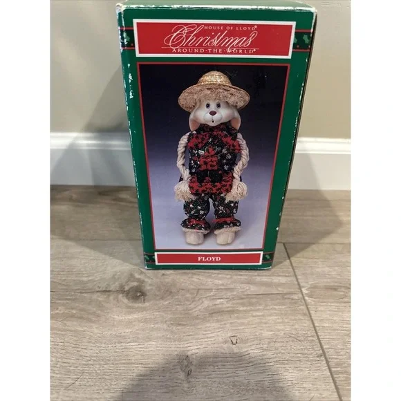 HOUSE OF LLOYD‎ Christmas Around The World Floyd Bunny Rabbit with box 1993