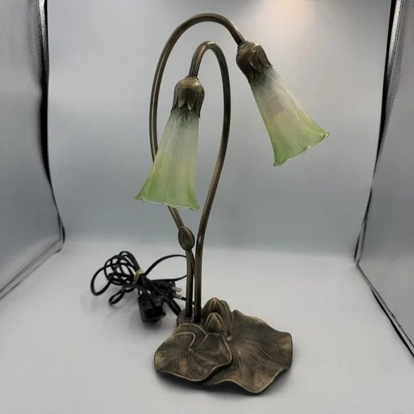 Tiffany Style Green Floral Desk Lamp 16