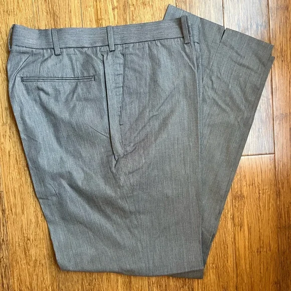 Carnoustie Gray Flat Front Pants Men's Size‎ 36x31