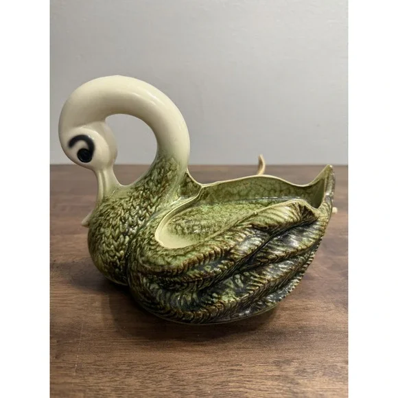 Vintage 50's 60's Tv Lamp Planter Duck‎ Swan Bird Works
