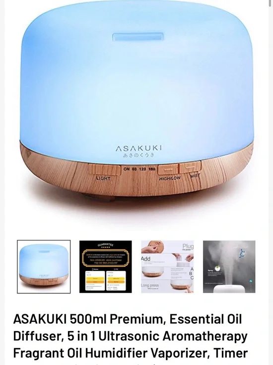 Asakuki Aromatherapy Diffuser