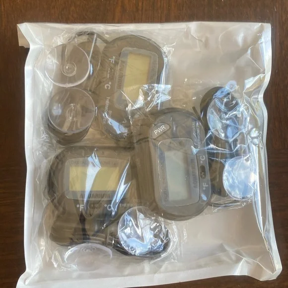 New set of three digital fish tank thermometers
