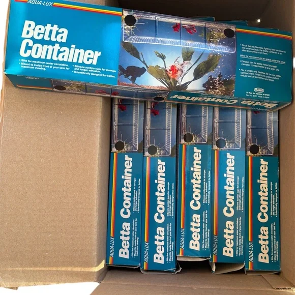 X's 6 packages Betta Lux compartment fish tank separator