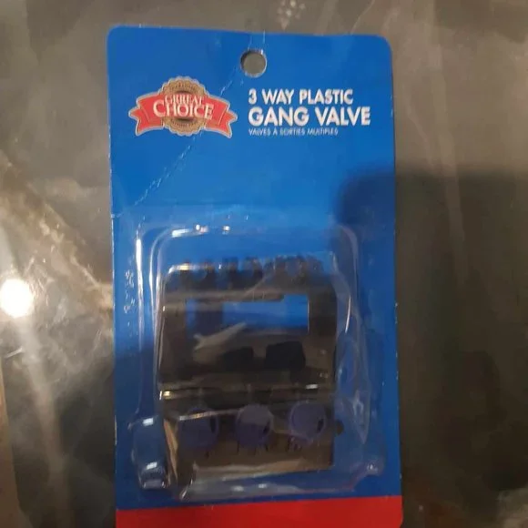 3 way plastic gang valve