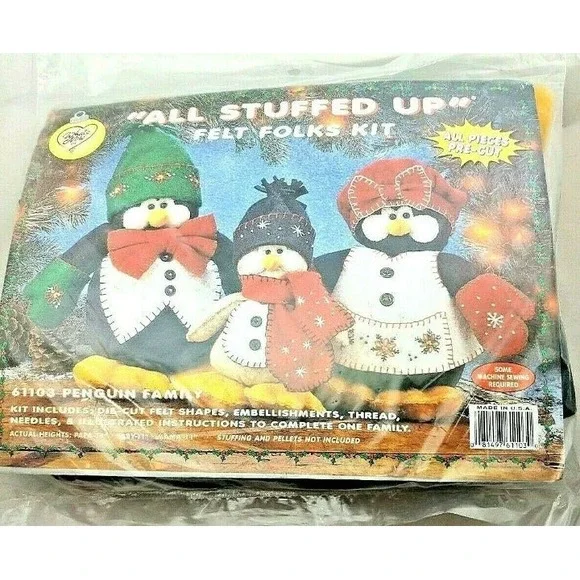 All Stuffed Up Penguin Family Felt Kit