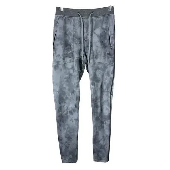Lululemon Textured Tech Pant Diamond Dye Gold Spice Black Men's Size XS EUC
