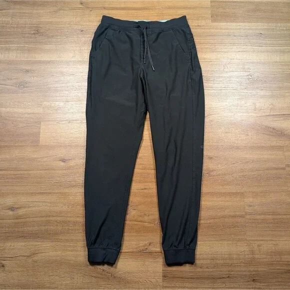 Birddogs Joggers Pants Mens L Black Performance Drawstring Unlined Stretch
