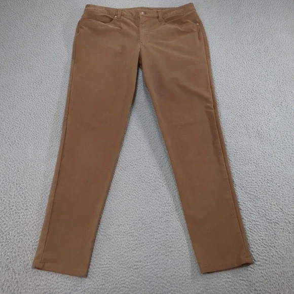 Lululemon Pants Mens 36x33 Brown Canvas Slim Fit 5 Pocket Chino Casual Workwear