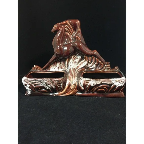 Vintage Large Deer Lamp Statue TV‎ Television Light Planter 1950s Mid Century