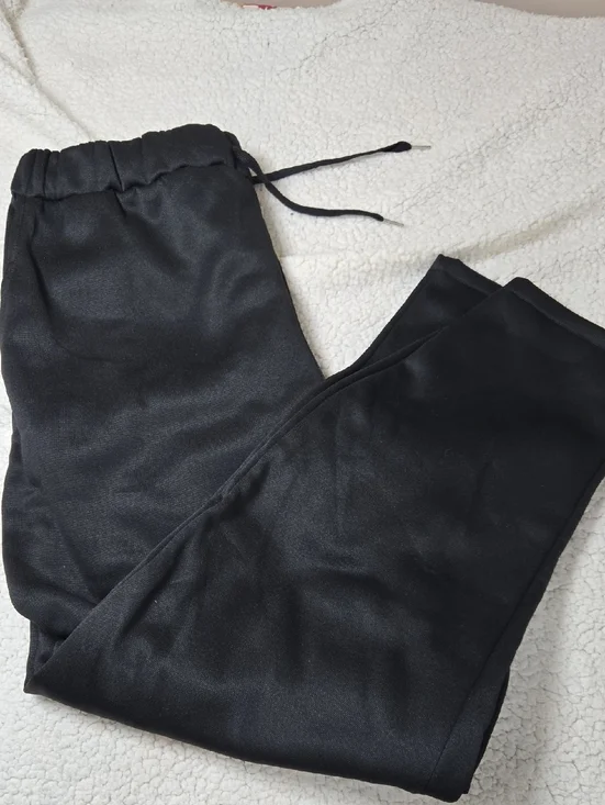 Men's Black Drawstring Jogger Pants