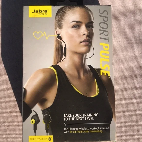 NEW in box Earbuds by Jabra sport pulse in-ear heart rate monitoring