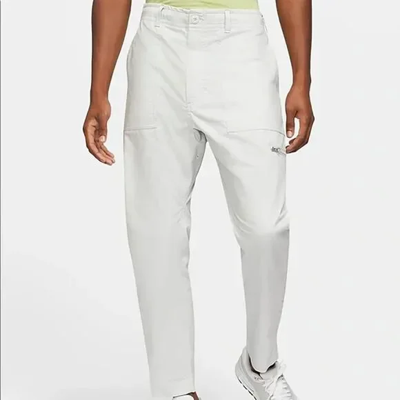 Nike Men's Golf Pants Dri-Fit XL Light Gray Regular Fit Performance Casual EUC