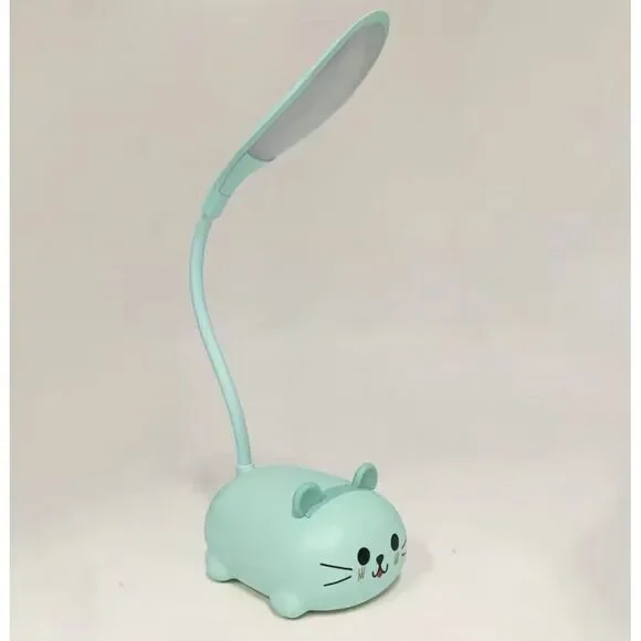 Cat Led‎ Portable Mini Desk Lamp Small Kitten Blue New in Box