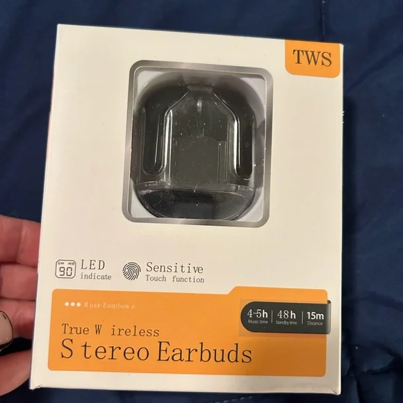 TWS • 2 Wireless Stereo Earbuds Sets • Sensitive Touch Function • Black & White