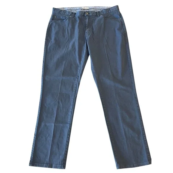 Peter Millar Pants Mens 38x32 Blue Ultimate Sateen 5 Pocket