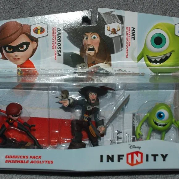 Disney Infinity Sidekicks 3-Pack – Mike Wazowski, Barbossa, Mrs. Incredible