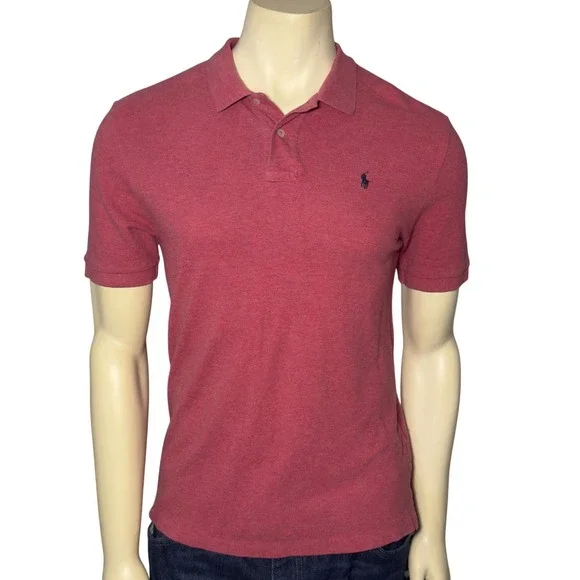 Polo Ralph Lauren Polo Shirt Mens XL Red Excellent Short Sleeve Cotton Pony