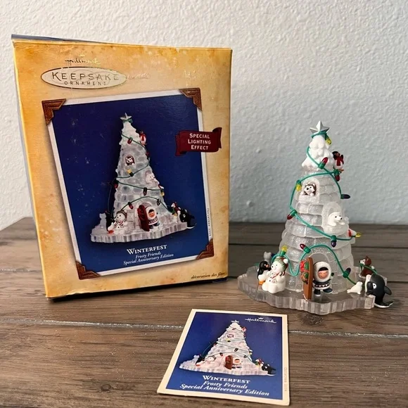 Hallmark 2004 “Winterfest” Frosty Friends Anniversary Edition Christmas Ornament