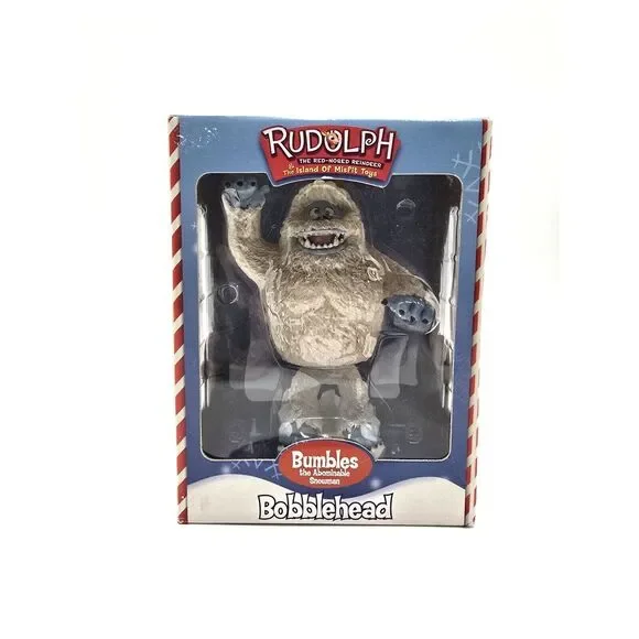 Bumbles the Abominable Snowman Rudolph Red-Nosed Reindeer Bobblehead Figure NEW