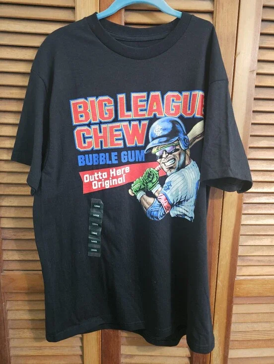 American Classics Big League Chew “Outta Here Original” Graphic Tee NWT Size L
