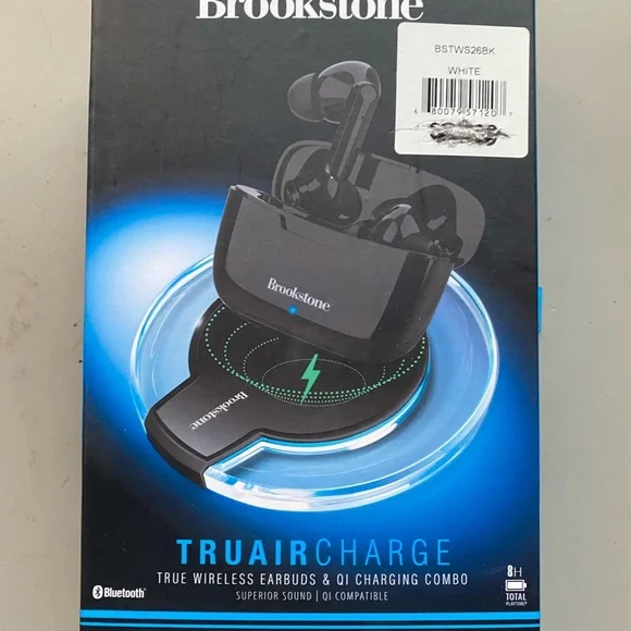 Brookstone Truaircharge Wireless Earbuds
