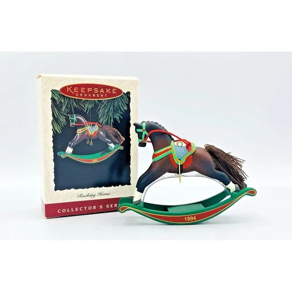 1994 (14th)‎ Rocking Horse Hallmark Keepsake Vintage Christmas Ornament QX5016