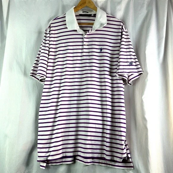 Polo Golf Ralph Lauren Mens Striped Polo Shirt Sz XLL