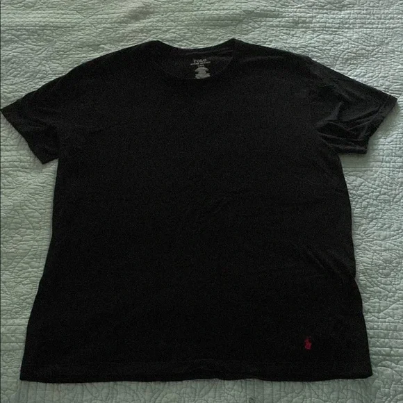 Polo by Ralph Lauren Black Crew Neck Short Sleeve Tee
