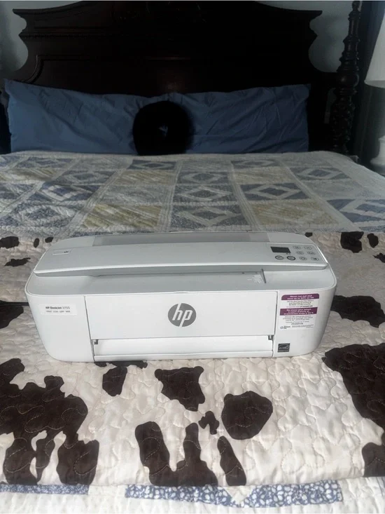 HP White and Gray All-in-One Printer